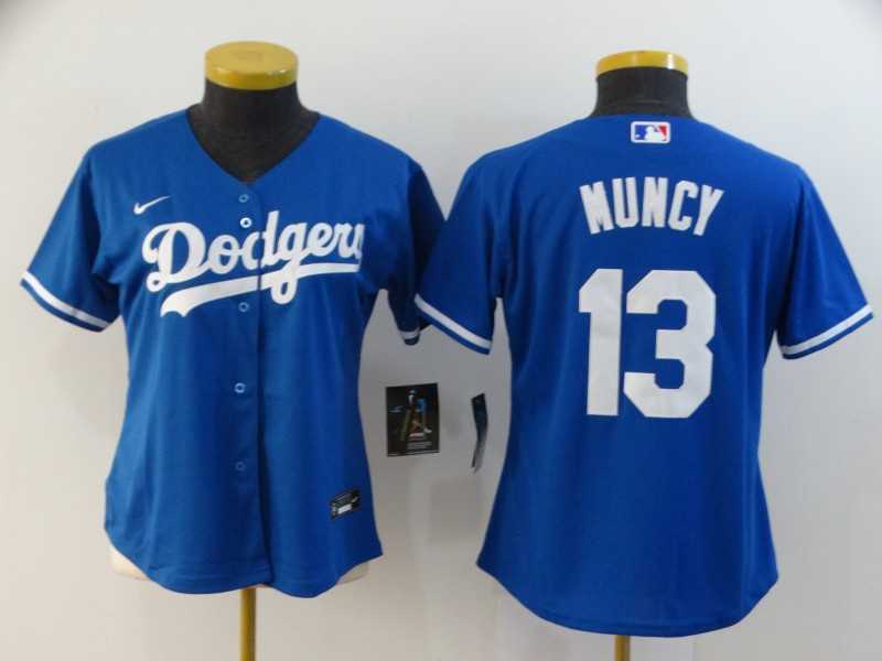 Women Dodgers 13 Max Muncy Royal 2020 Nike Cool Base Jersey,We sell and wholesale Women Dodgers 13 Max Muncy Royal 2020 Nike Cool Base Jersey on line form chian!